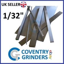 Image of Ground Flat Stock Gauge Plate 1/32" Thickness - 01 Tool Steel - Widths 3/8"-12"