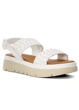 Image of Dune London Lorris Flatform Sandals in White UK 6.5 (f939)