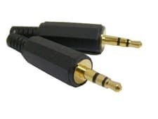 Image of Stereo 3.5mm Jack Plug  Male  Gold Contacts Pack 2 Plugs