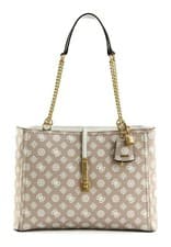 Image of GUESS James Logo Girlfriend Carryall Bag Rosewood Logo