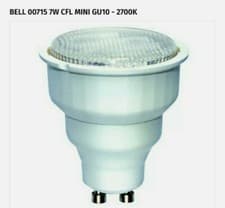 Image of BELL 00715 7W CFL MINI GU10 - 2700K replaces halogen GU10