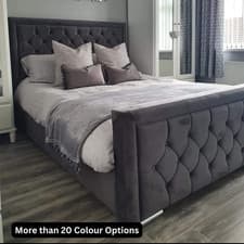 Image of Hilton Bedframe in All Standard UK Sizes, Optional Storage & Mattress