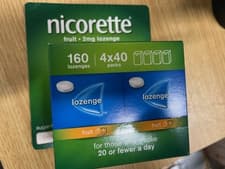 Image of Nicorette 2mg Fruit 160 Lozengse Box Brand New EXP 2027
