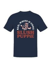 Image of Officially Licensed Slush Puppie Red, White & Cool Men's T-shirt