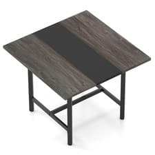 Image of Square Conference Table Meeting Room Table with Thickened Tabletop-Grey