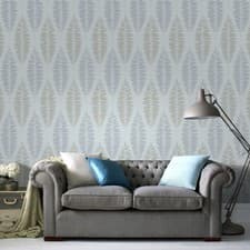 Image of Boutique Lucia Wallpaper Duck Egg (WAS £23.99)