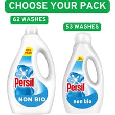 Image of Persil Non Bio Laundry Washing Liquid Detergent outstanding stain removal Washes
