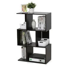 Image of Furinno SIMPLY Book Shelf, Bookshelf, Bookcase with Open Book Shelf, Espresso