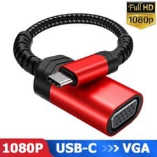 Image of USB C to VGA Adapter USB3.1 TypeC to VGA Converter Cable Thunderbolt for Macbook