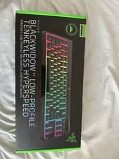 Image of Razer BlackWidow V4 Low-Profile Tenkeyless HyperSpeed Keyboard (Green Clicky)