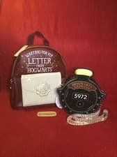 Image of HARRY POTTER Hogwarts Express Letter Train Purse Crossbody Bag Mini Backpack