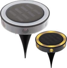Image of 11129 Set of 2 Solar Ground Lights/Easy Install Stake Lights/Durable Waterproof