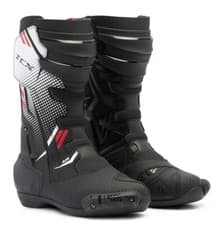 Image of TCX S-TR1 AIR BLACK WHITE RED TORSION CONTROL MOTORCYCLE RACING BOOTS SIZE 41