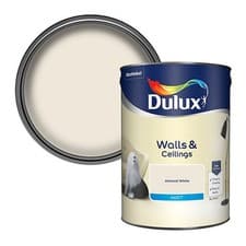 Image of Dulux Almond White Matt Emulsion Natural Hints Wall Ceiling Paint 5L Interior UK