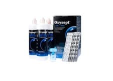 Image of Oxysept 1 Step Contact Lens Solution 900ml 3 Month Pack Hydrogen Peroxide + Tabl