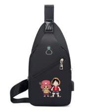Image of Men Casual Chest Bag Anime One Piece Tony Chopper Shoulder Bag Outdoor Backpack;
