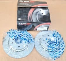 Image of BRAKE DISCS X2 294mm REAR FITS BMW 3 SERIES E46 325 (COATED) DRIVETEC DM3530C