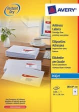 Image of Avery labels J8163-100 Instant dry inkjet labels, 14/sht, 100 shts/box 1400 tot