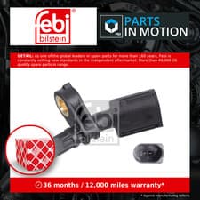 Image of ABS Sensor fits SKODA FABIA Front Right 99 to 21 Wheel Speed WHT003860 Febi New