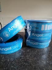 Image of Angelcare pack of 5 Nappy Disposal System Refill Cassettes