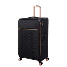Image of IT Luggage Lux Lite Bewitching Black Large 81cm Suitcase 8 Wheel £75 Tsa Lock