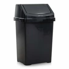 Image of PLASTIC SWING TOP BIN WASTE 5L 8L 15L 25L 50L RUBBISH DUST HOME KITCHEN OFFICE