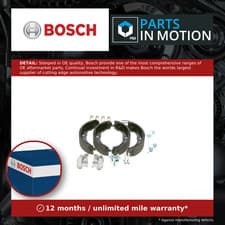 Image of Handbrake Shoes Set 0204113822 Bosch Parking KF3822 Genuine Quality Guaranteed