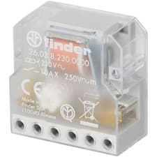 Image of Finder 10A Step Relay 230VAC SPST-NO & SPST-NC