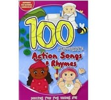 Image of 100 FAVOURITE ACTION SONGS AND NURSERY RHYMES FOR KIDS DVD Brand New UK R2