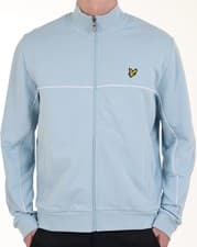 Image of Lyle & Scott Piped Full Zip Track Top Opal Blue