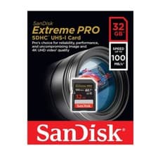 Image of Sandisk Extreme Pro 32GB 32G SD SDHC 100MB/s UHS-1 Class 10 Memory card 4K