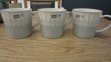 Image of 3 STUNNING BRAND NEW UNUSED DENBY REACTIVE LIGHT GREY MUGS REACTIVE GLAZE BNWT