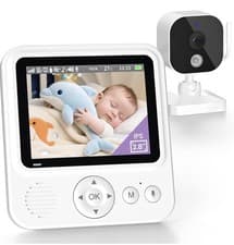 Image of Baby Monitor with Camera and Audio, 2.8" Video Baby Monitor Night Vision