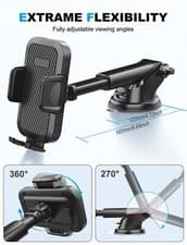 Image of 360°Car Phone Holder Universal Mount Mobile Windshield Dashboard/Air Vent desk