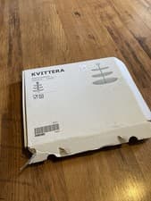 Image of IKEA KVITTERA 3-Tier Clear Heavy Glass Cake Stand 31 x 27 x 34cm New