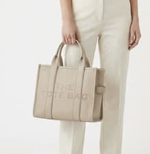 Image of New Grey Pebbled Leather Style Tote Bag - Top Handle & Crossbody Strap - BNWT