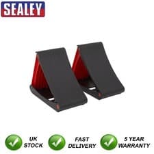 Image of Sealey Folding Wheel Chocks Pair WCF01