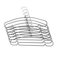 Image of Beldray Metal Clothes Hangers Pack of 8 PVC Trouser Bar Non-Slip Space Saving