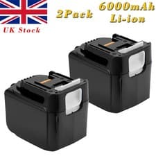 Image of 2X 6.0AH 14.4V Li-ion Battery For Makita BL1415 BL1430 BDA340 194066-1 194065-3