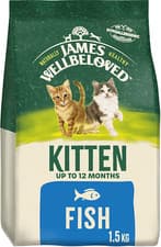 Image of James Wellbeloved Junior Fish 1.5 Kg Bag, Hypoallergenic Kitten Dry Cat Food