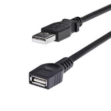 Image of STARTECH.COM 6 Ft Black USB 2.0 Extension Cable a to a - M/F - 6Ft USB 2.0 Exten