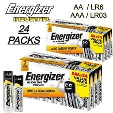 Image of 24 x Energizer AA AAA Alkaline Power LR6 LR03 Batteries Value Pack MN1500 MN2400