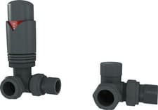 Image of UK Radiators Thermostatic TRV Valves 1/2"x15mm Angled/Corner/Straight *TRVPack*