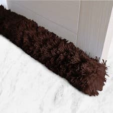 Image of Draft Excluder Cushion 90cm Faux Fur Draft Blocker for Doors and Windows New