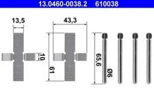 Image of Disc Brake Disc Brake Pads Accessory Kit ATE Fits OPEL TALBOT City 34111121938