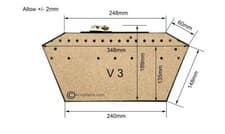 Image of Inset Gas Fire Victorian 16" Living Flame Coal or Log Effect Insert LPG or Gas
