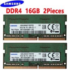 Image of Samsung DDR4 32GB 2x16GB 2666 MHz PC4-21300 Laptop SODIMM 260pin Memory RAM 1.2V