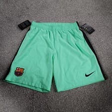 Image of NIKE FC BARCELONA THIRD FOOTBALL SHORTS 2016/2017 Size L. BNWT. Small Mark.