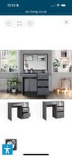 Image of New still in the box. Grey Gloss Front And Top Dressing Table. 