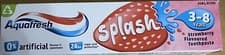 Image of Aquafresh Kids Splash Strawberry Toothpaste - 50ml (pack of 6) Long Expiry